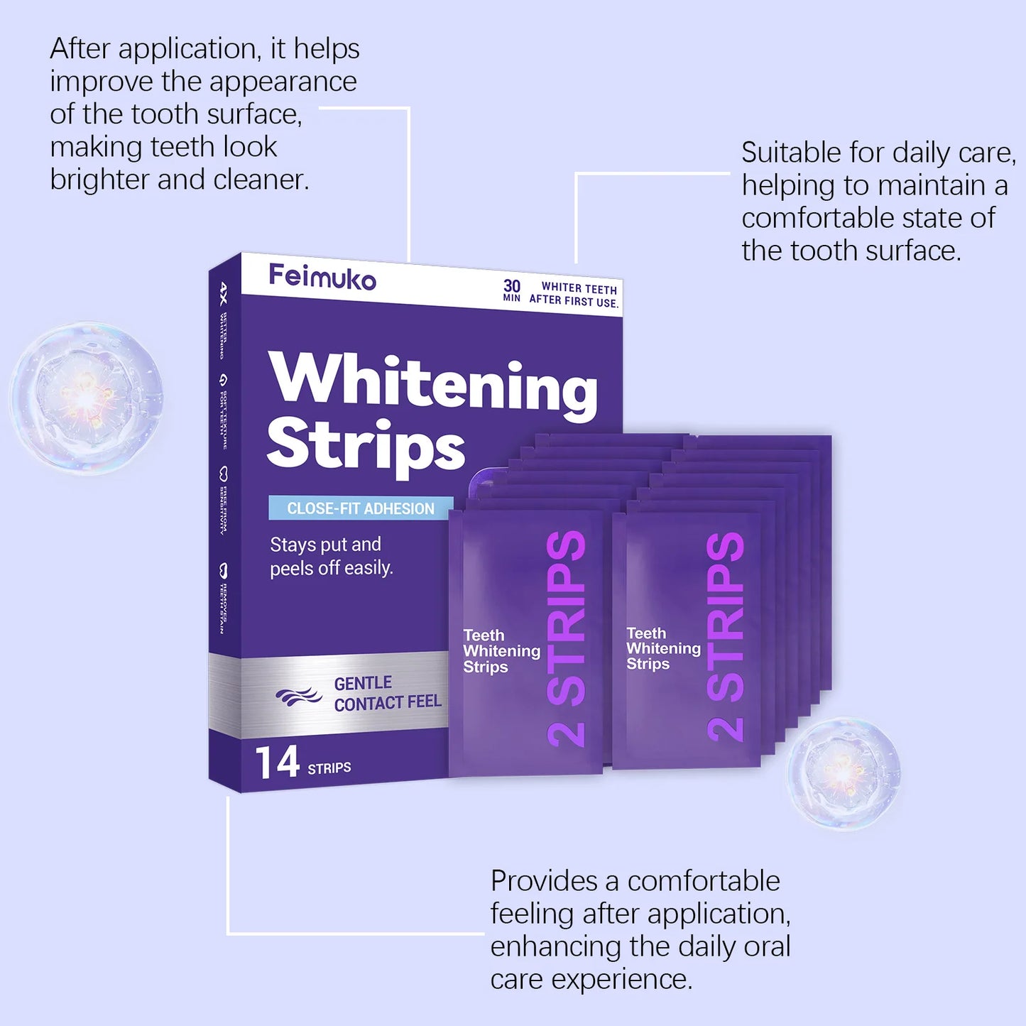 Anti Yellow Whitening Strips